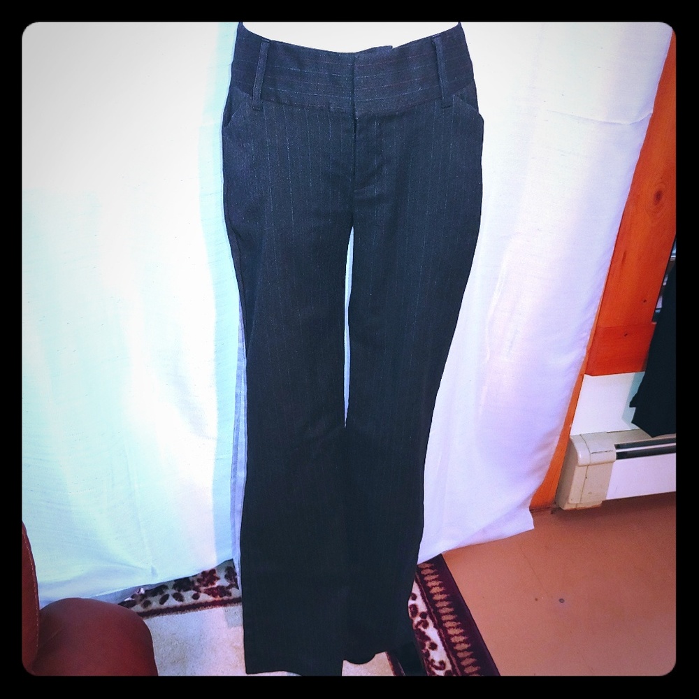 Pinstriped classic trousers